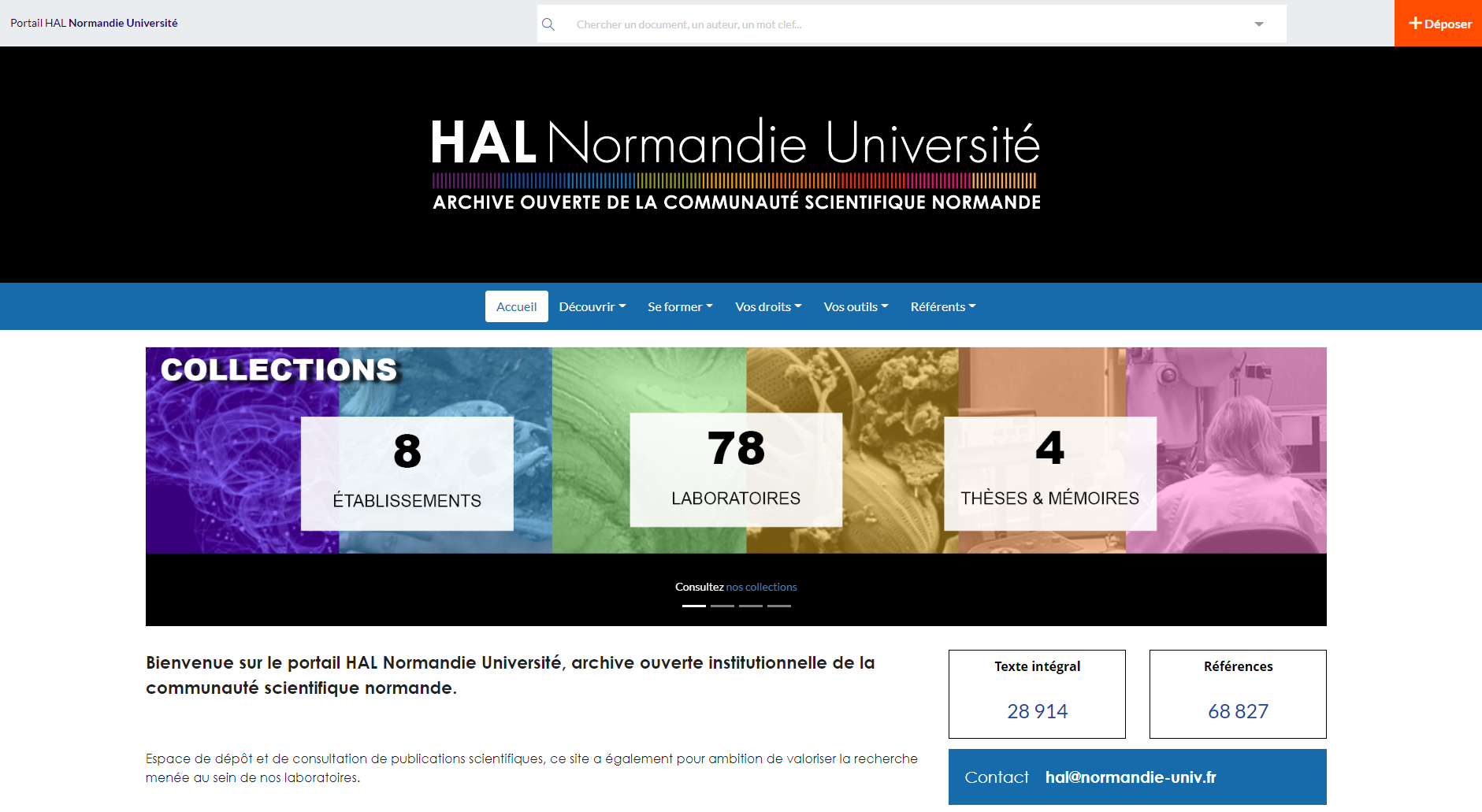 Portail HAL Normandie Université